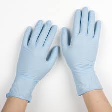 Photograph of nitrile gloves.